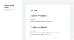 Desktop Screenshot of importadorajarrin.com