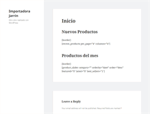 Tablet Screenshot of importadorajarrin.com